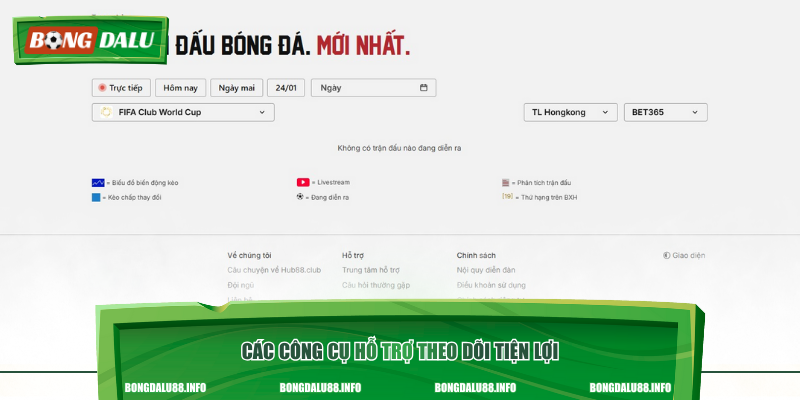 Các công cụ hỗ trợ theo dõi tiện lợi